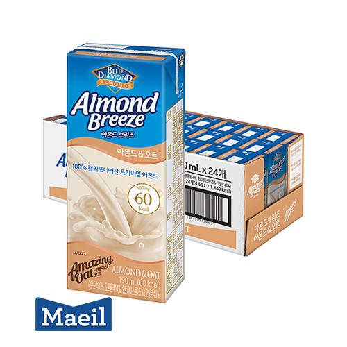 [매일] 아몬드브리즈 아몬드 오트 190ml 24팩