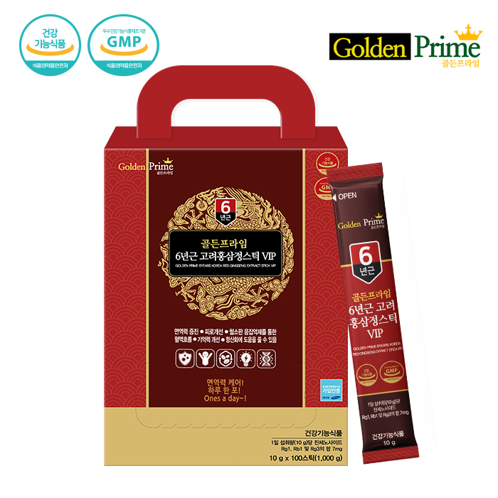 골든프라임 6년근 고려홍삼정스틱 VIP (10g x 100포)