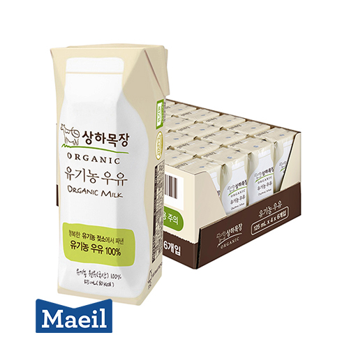 [매일] 상하목장 유기농우유 125ml 24팩