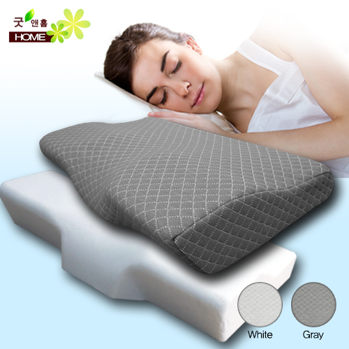 굿앤홈 3D 경추 목편한 메모리폼 베개 + 겉커버