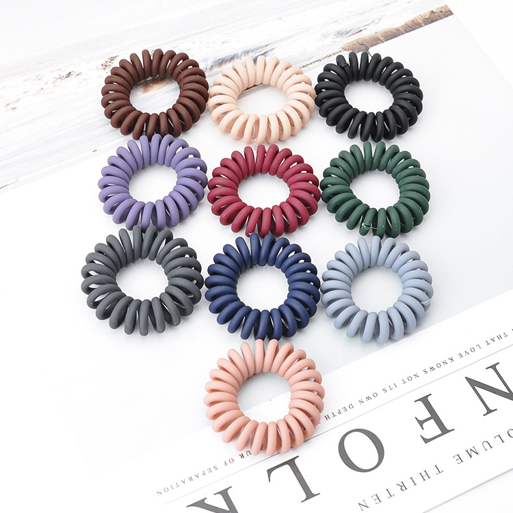 지알비 매트 스프링 자국없는 전화선 머리끈 꼬불이 10개입 택1