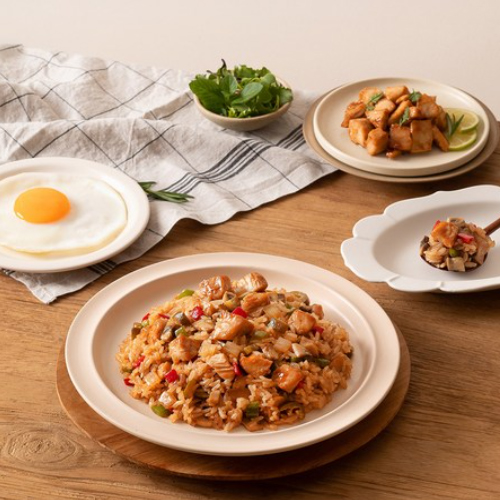 [올반키친] 치킨데리야끼(220g*2개) 3개+대패삼겹볶음밥(220g*2개) 2개 (총 10개)