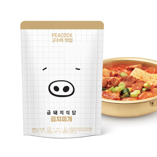 피코크 통삼겹김치찌개 500g 2개+쟌슨빌부대찌개 500g 2개
