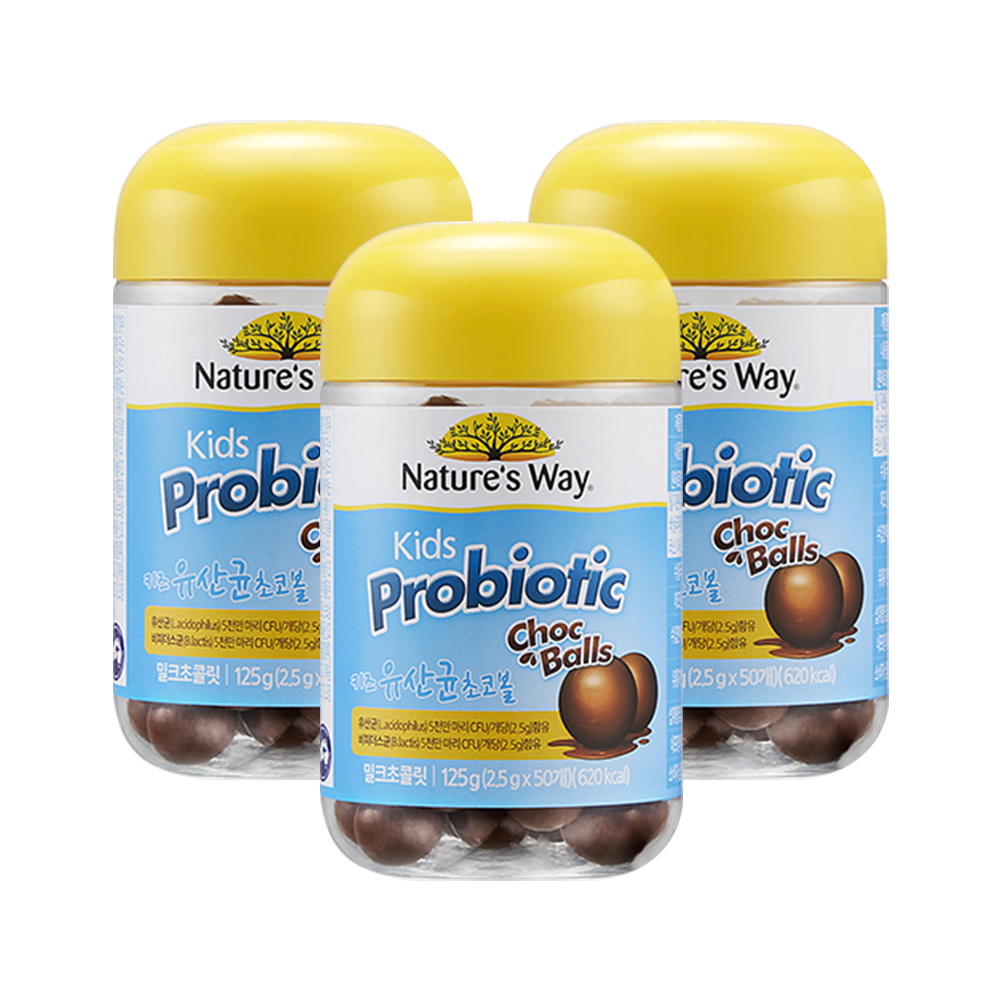 네이처스웨이 키즈 유산균 초코볼 50일분 X 3