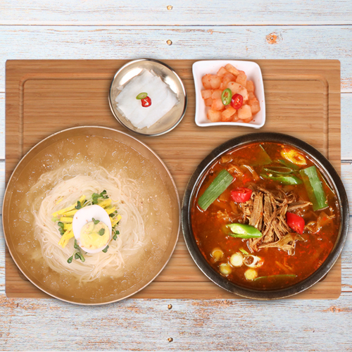 [냉면전문점]부산밀면10인분+냉면육수5봉+비빔장500g+육개장600g 2봉