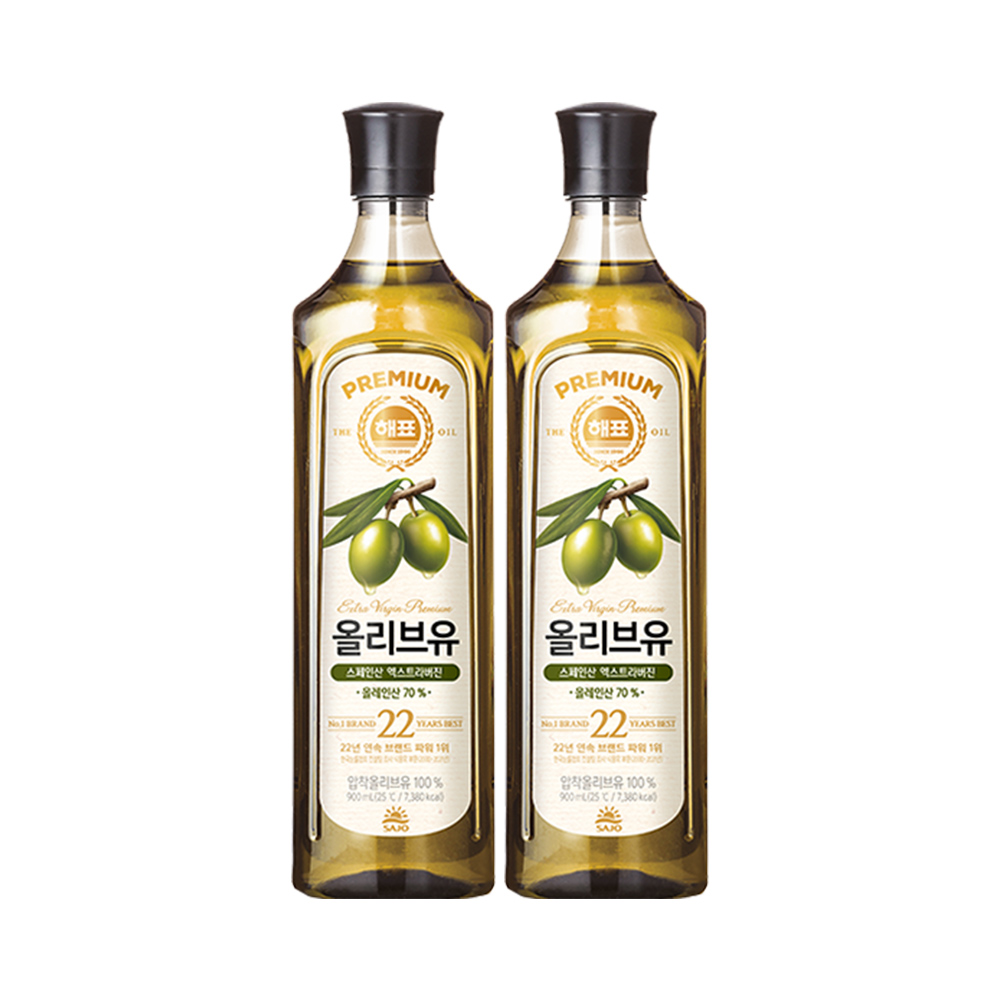해표 올리브유 900ml x 2병