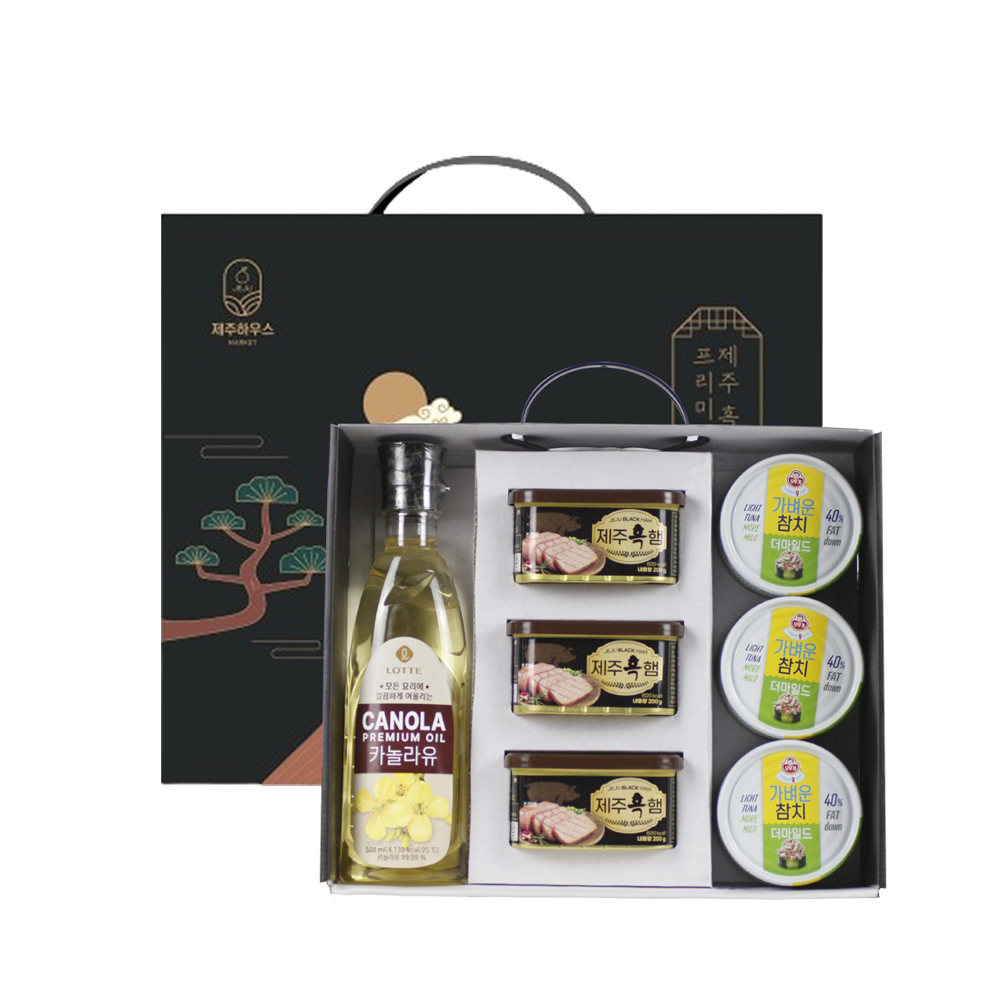 제주하우스 제주흑돼지 함박스테이크 6종세트