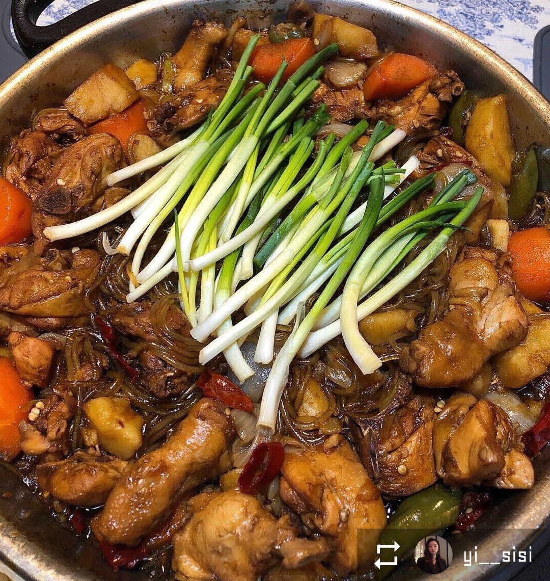 [귀빈정] 안동찜닭 (닭,소스,당면,홍고추포함) / 야채풀세트