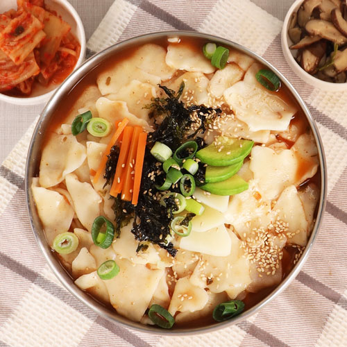 [생면/냉동]장수제비 5인분(수제비1kg+장칼국수소스5봉)