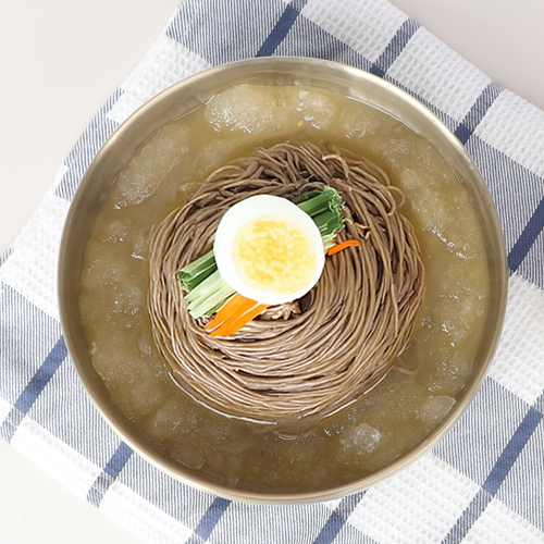 [생면/신선배송]봉평식 메밀냉면10인분(메밀면2kg+냉면육수10봉)