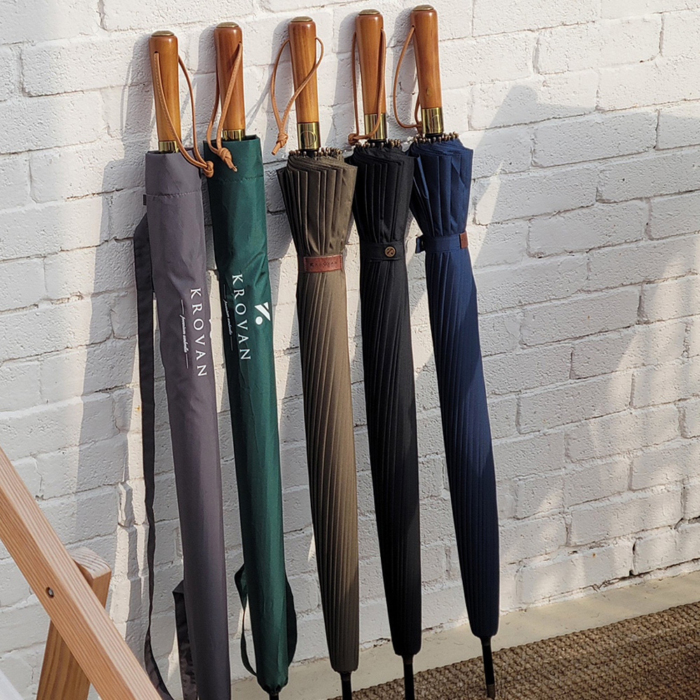 크로반 우드그립 자동 장우산 KR4A