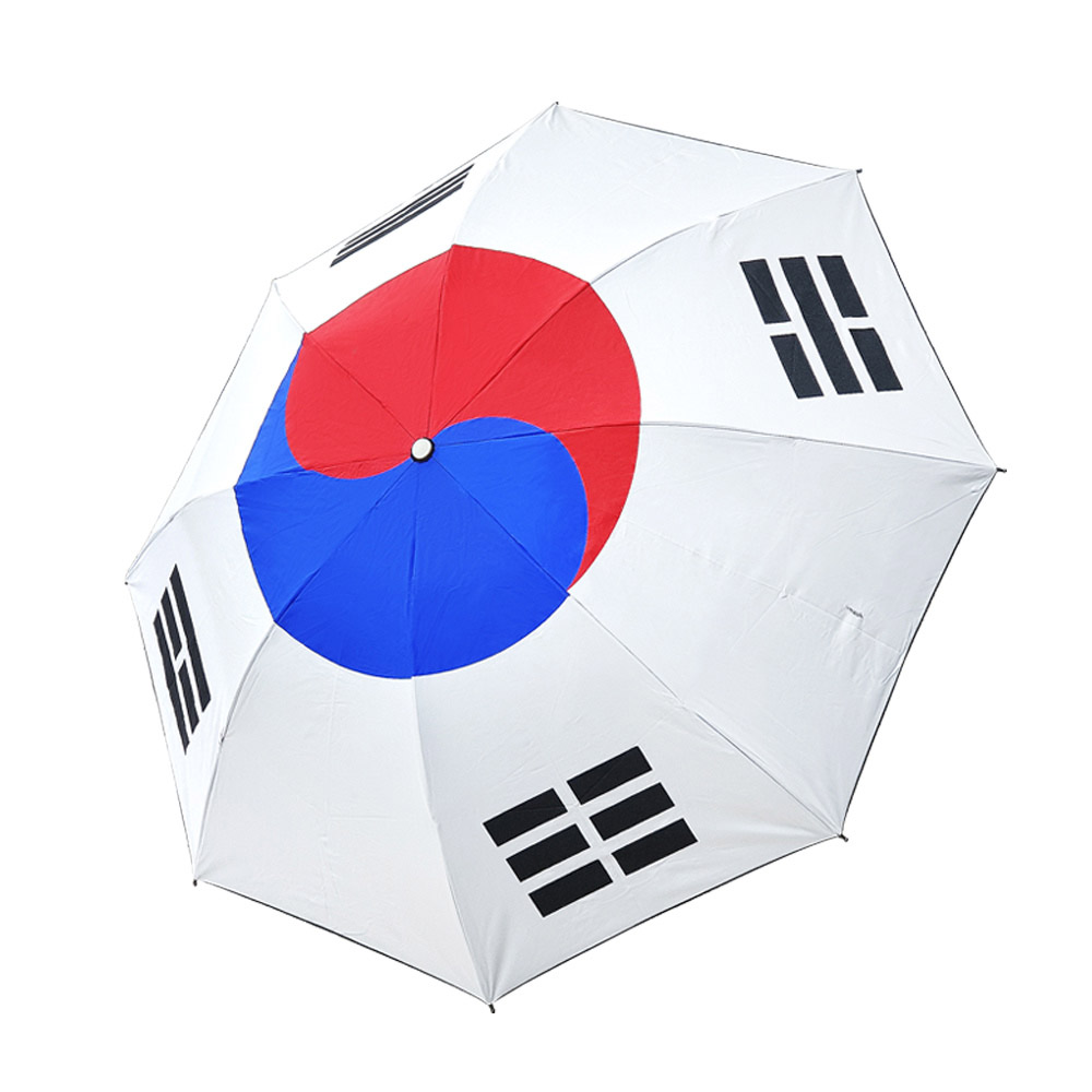 크로반 3단 UV 암막 우양산 KR15 태극기우산