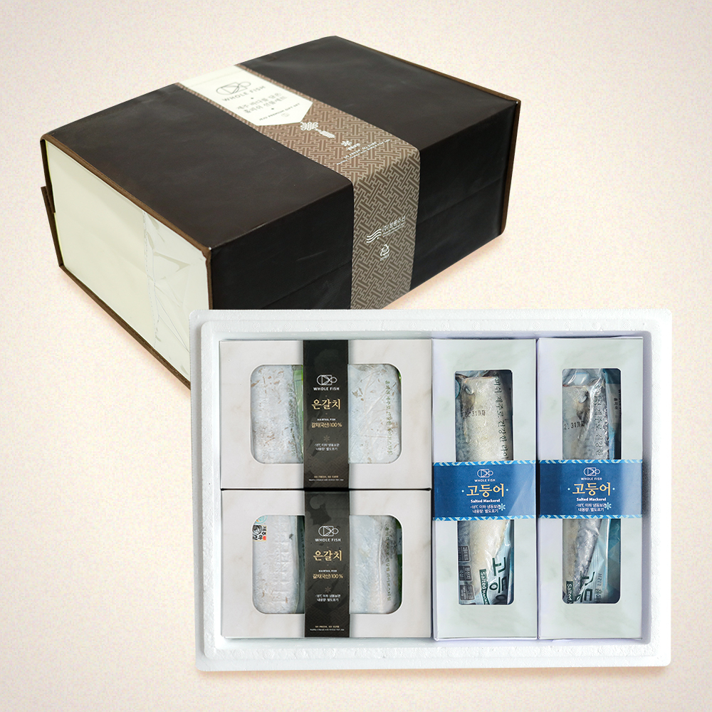 제주하우스 모드락 갈치고등어혼합  갈치300g x 2p 고등어(3p/390g) x 2p