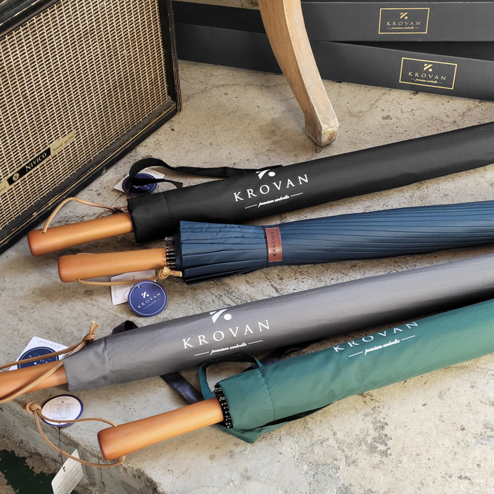 크로반 우드그립 장우산 수동 KR1