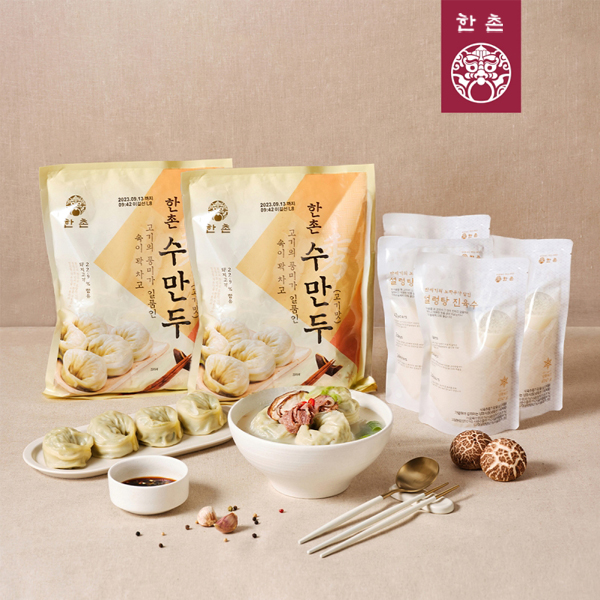 [한촌설렁탕] 만두국 세트(수만두x2봉, 설렁탕진육수x4봉)