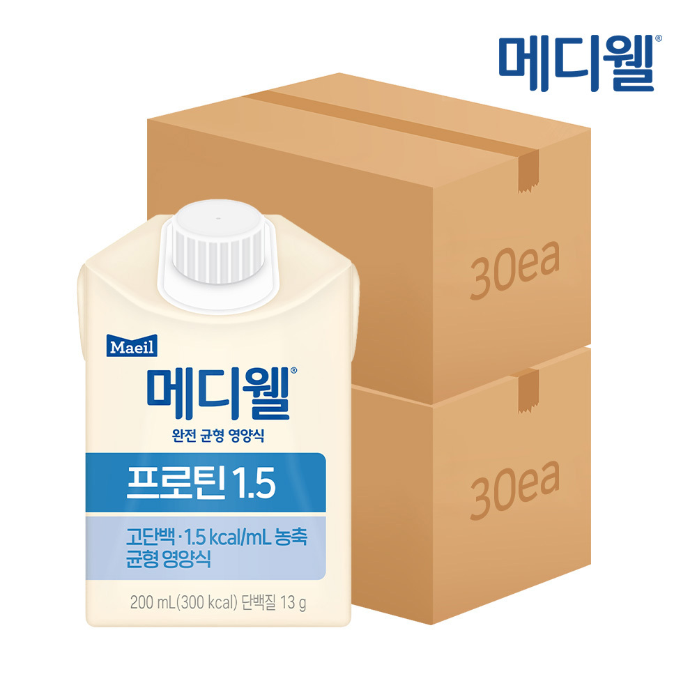 메디웰 프로틴1.5 200ml 60팩(30팩 2박스)