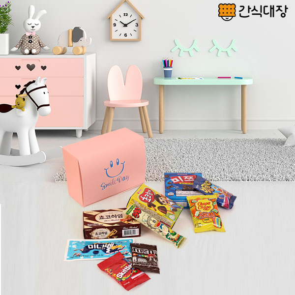 달콤간식가득 젤리가득 인기과자선물세트 핑크스마일 젤리젤리 9종