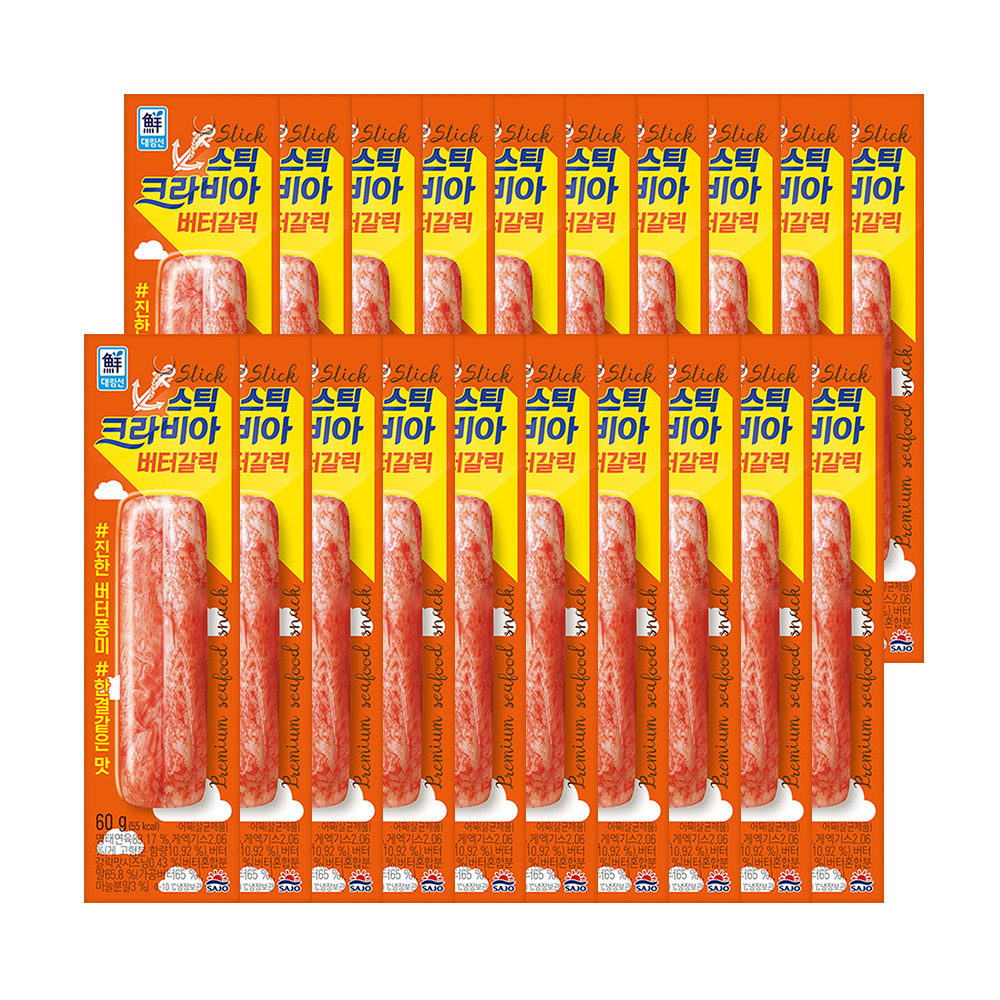 대림선 크라비아스틱 버터갈릭 60g x 20개