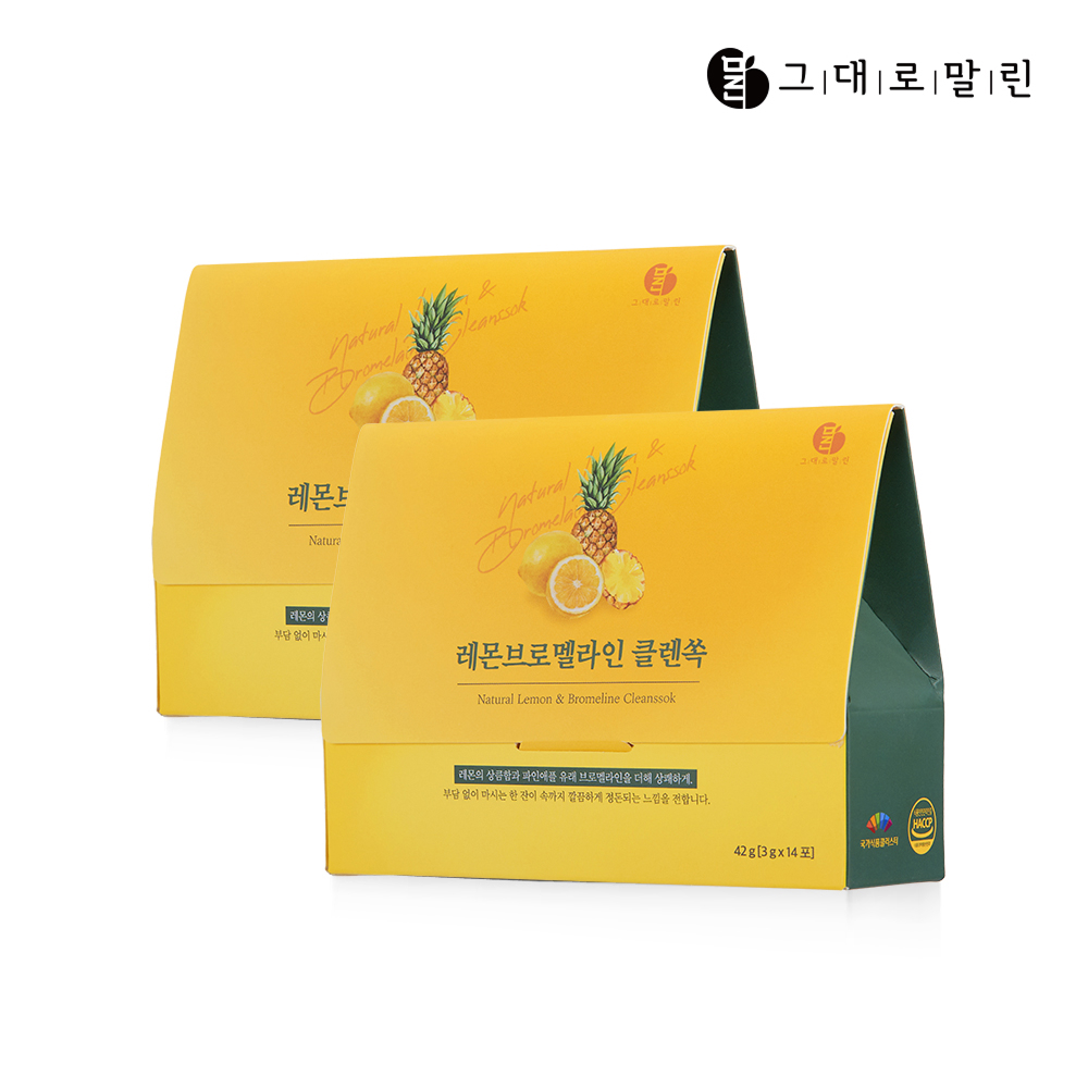 그대로말린 레몬 브로멜라인 클렌쏙 14포 1박스