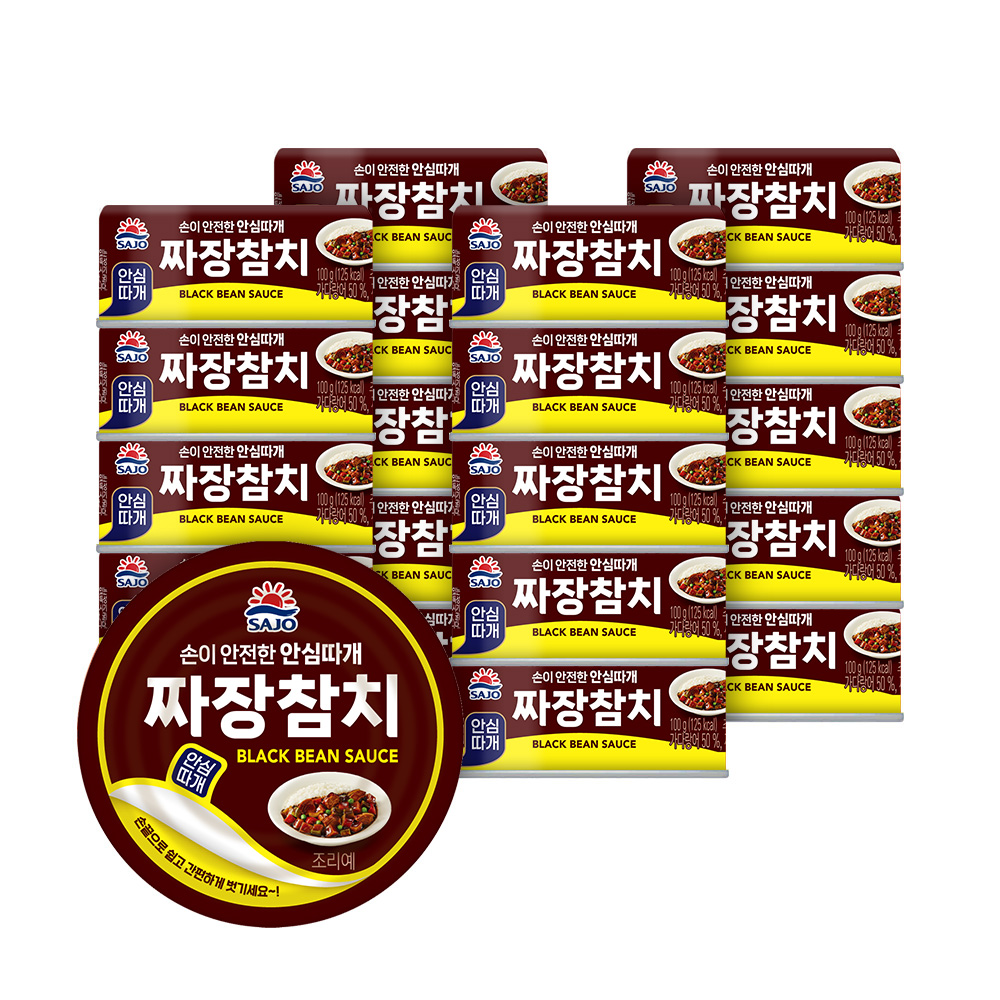 사조 안심따개 짜장참치 100g 20개