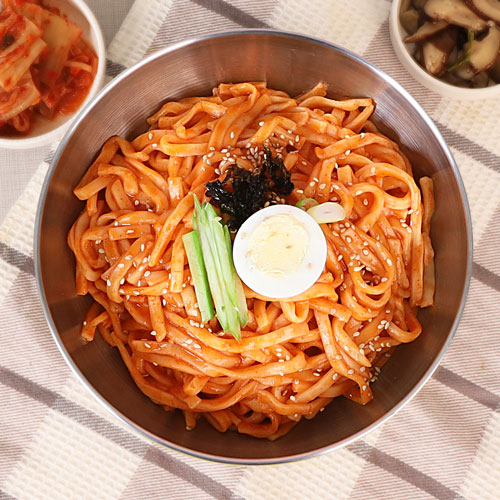 [생면/냉동]홍두깨 비빔칼국수 5인분 세트(칼국수1kg+비빔장5봉)