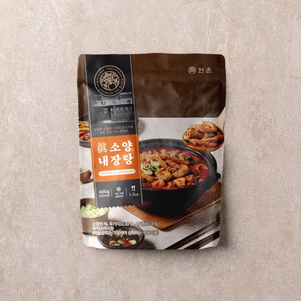 [한촌설렁탕] 더블랙 프리미엄 진 소양내장탕 600gx4봉
