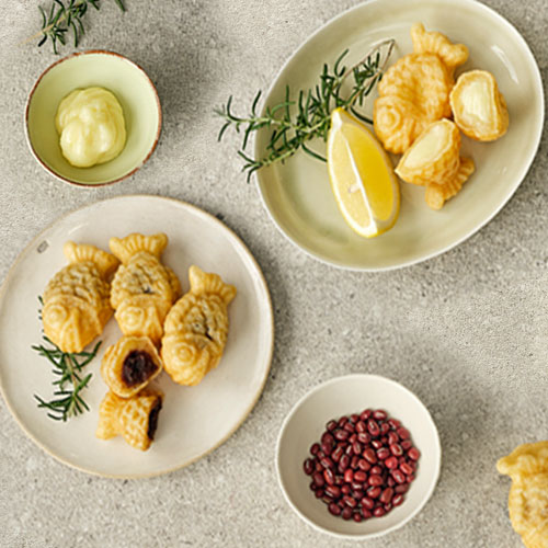 미니 팥붕어빵500g 1봉+슈크림붕어빵500g 2봉