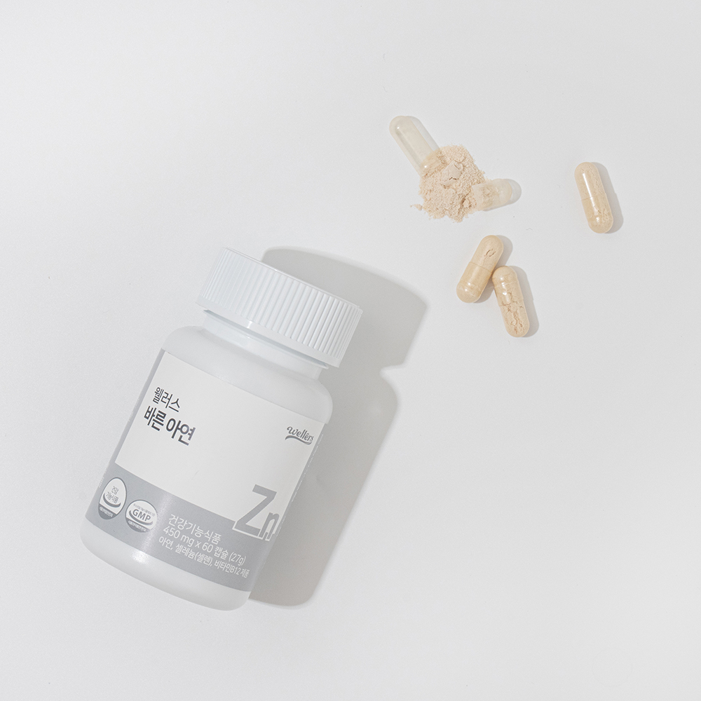 웰러스 바른 아연 1병 x 60정 2개월분