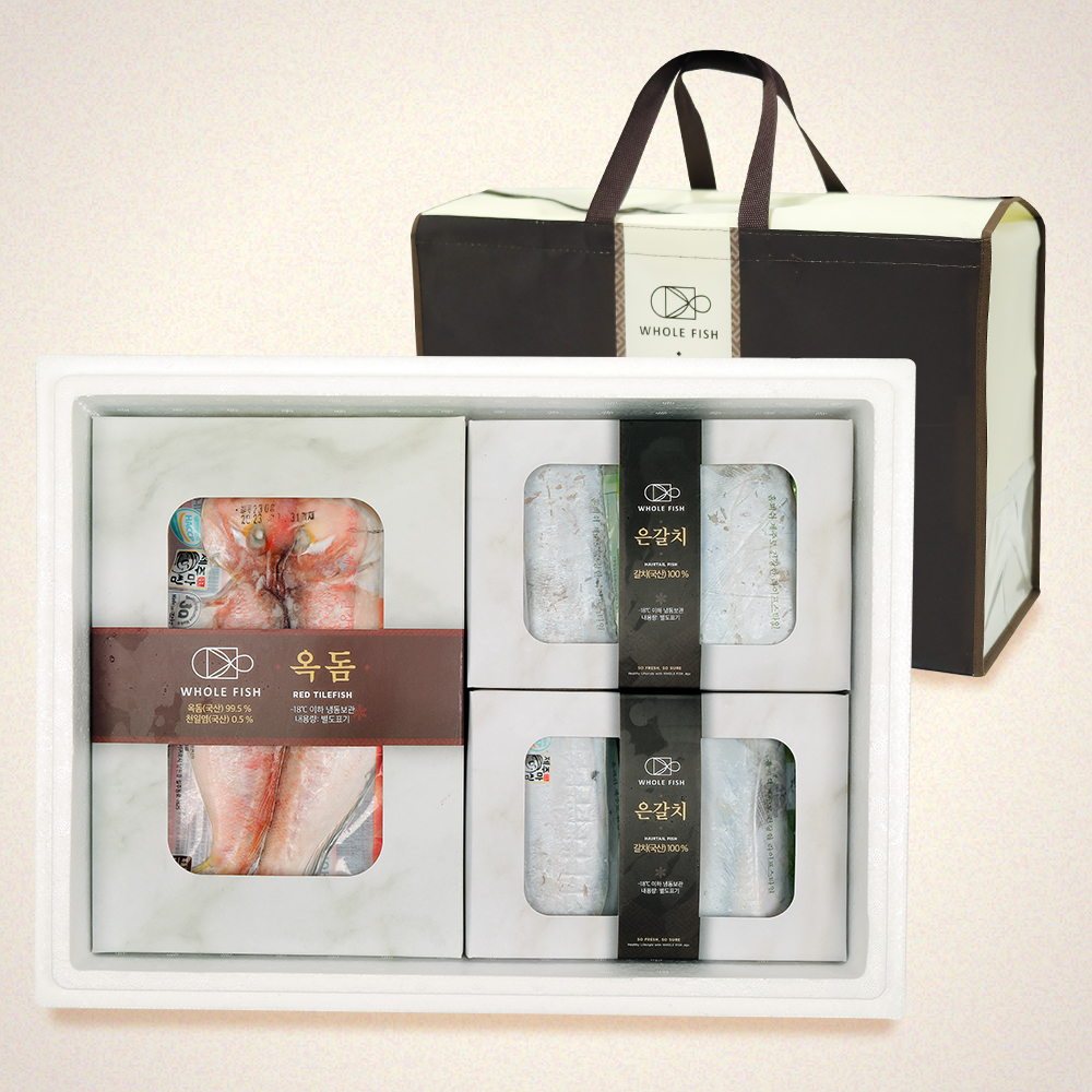 제주하우스 모드락 갈치옥돔혼합프리미엄 옥돔(230g x 2마리) 갈치(550g x 2마리)