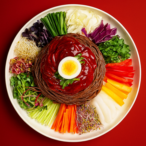 [생면/신선배송]봉평식 비빔메밀면10인분(메밀면2kg+쫄면장1통)