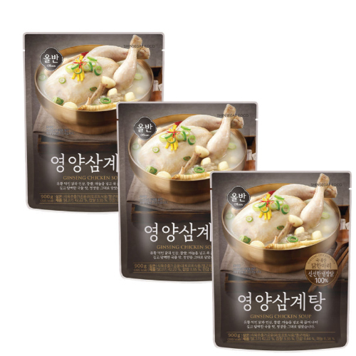 올반 영양삼계탕 900g x 3팩