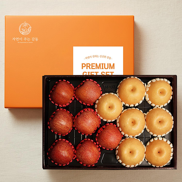 [믿음곳간] 자연의감동 혼합과일4호 사과7개+배7개 5.7kg