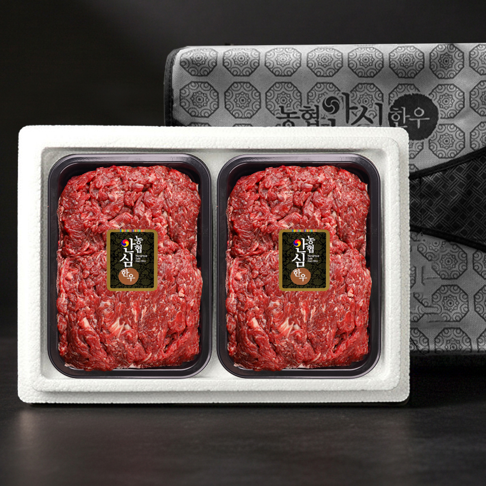 [농협안심한우] 1등급 명품선물세트 0.6kg (불고기300g*2개)