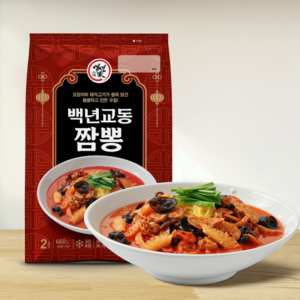 백년교동짬뽕 2팩 세트(단일), 4인분