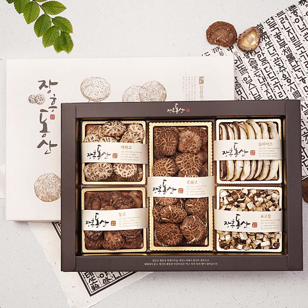 [믿음곳간] 장흥동산 혼합세트[백화고70g+흑화고100g+동고40g+슬라이스30g+표고칩30g]