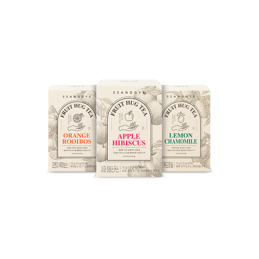 [쌍계명차] 과일 허그티 듀엣 세트