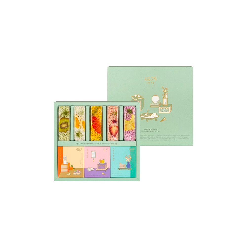 [쌍계명차] 오색강정 다과한상