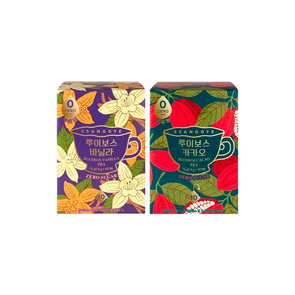 [쌍계명차] 제로 루이보스 듀엣세트(루이보스 카카오 +루이보스 바닐라)