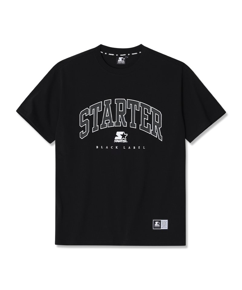 스타터 3D 로고 반소매 티셔츠 (블랙) SA232ISS05_BLK