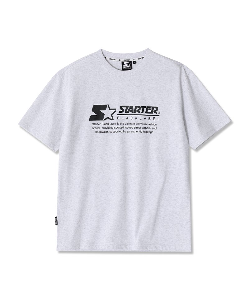 스타터 에센셜 타이포 반소매 티셔츠 (라이트그레이) SA232ISS02_MWH
