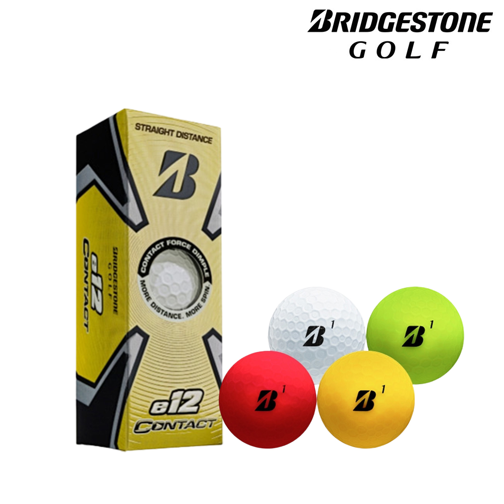 브리지스톤 E12 컨택트 CONTACT 소프트 골프볼 골프공 3피스 3구 석교상사
