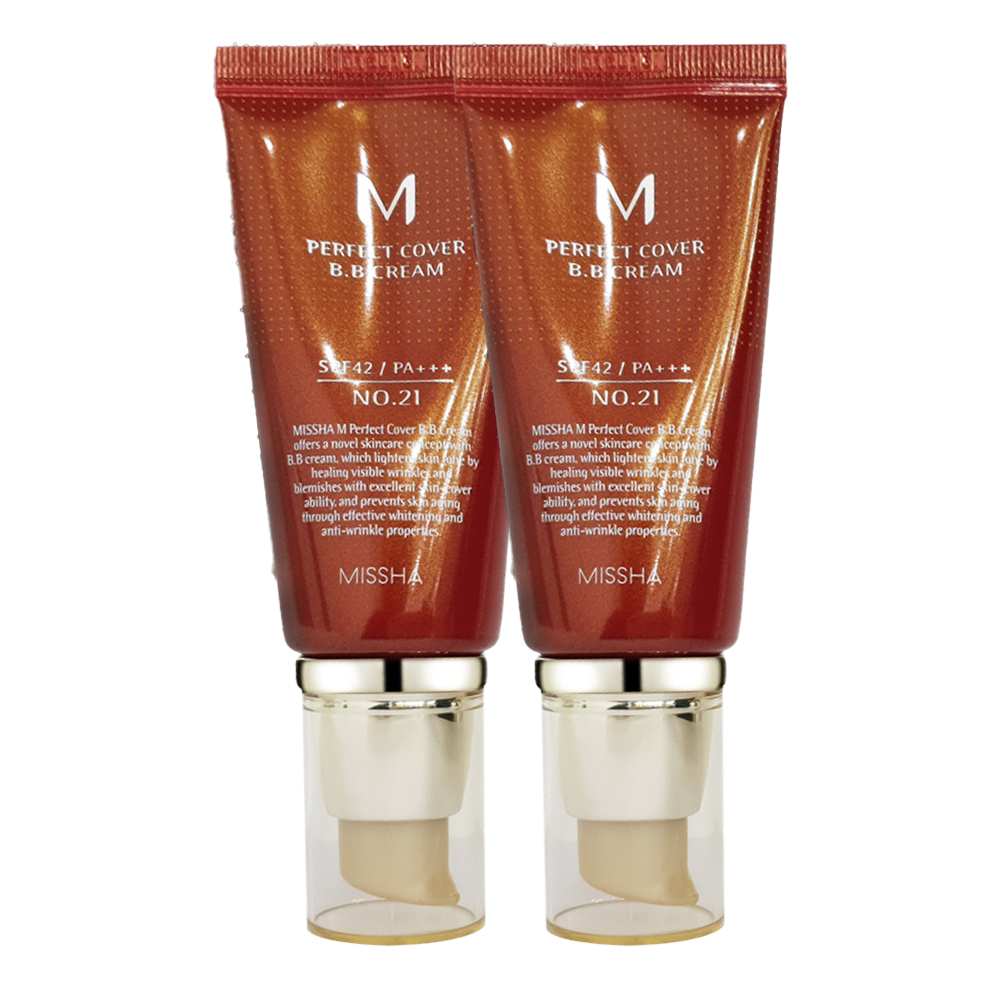 미샤 M 퍼펙트 커버 비비크림 50ml 21호 x 2개