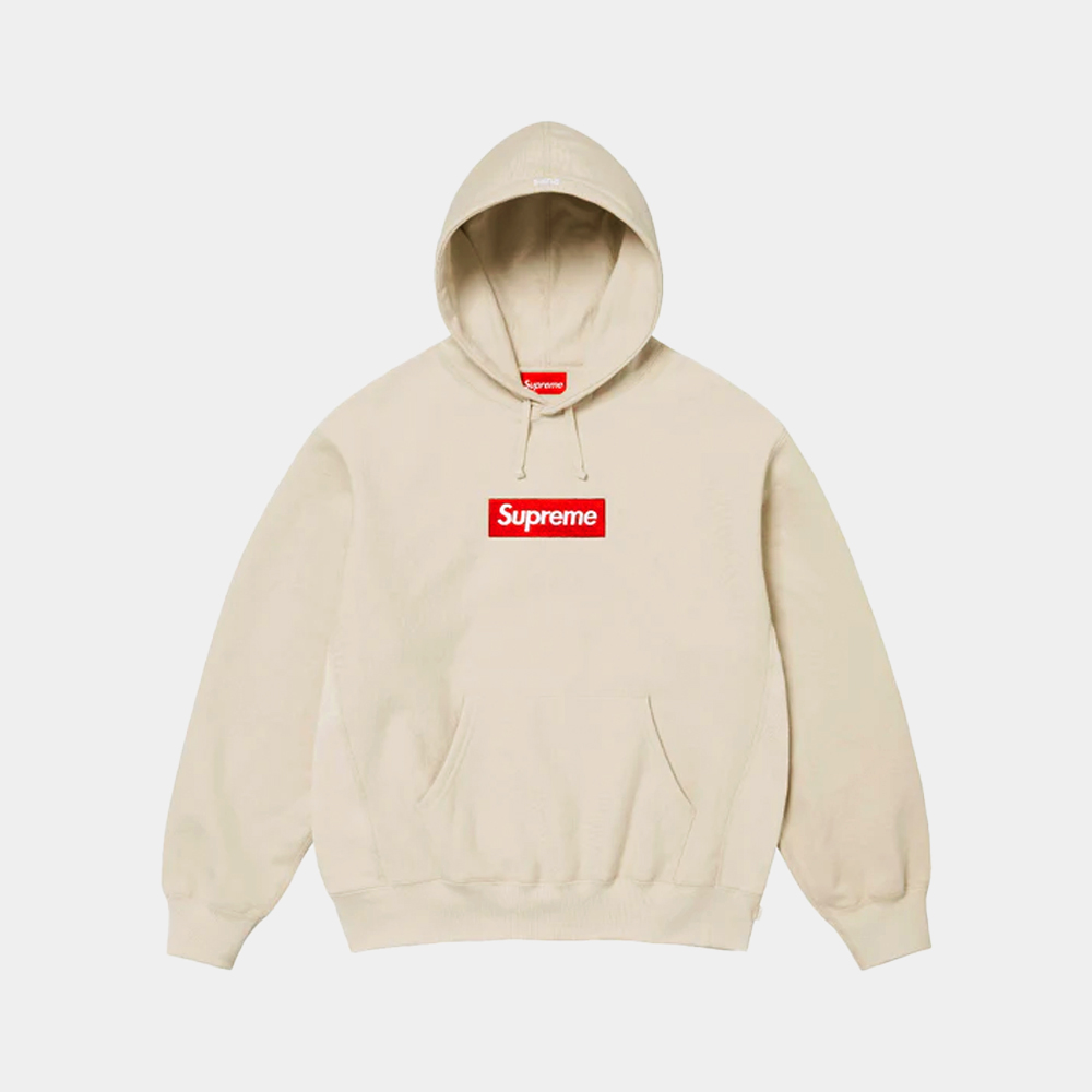 당일배송슈프림 공용 박스로고 후드 티셔츠 스톤 베이지 FW24SW11 STONE