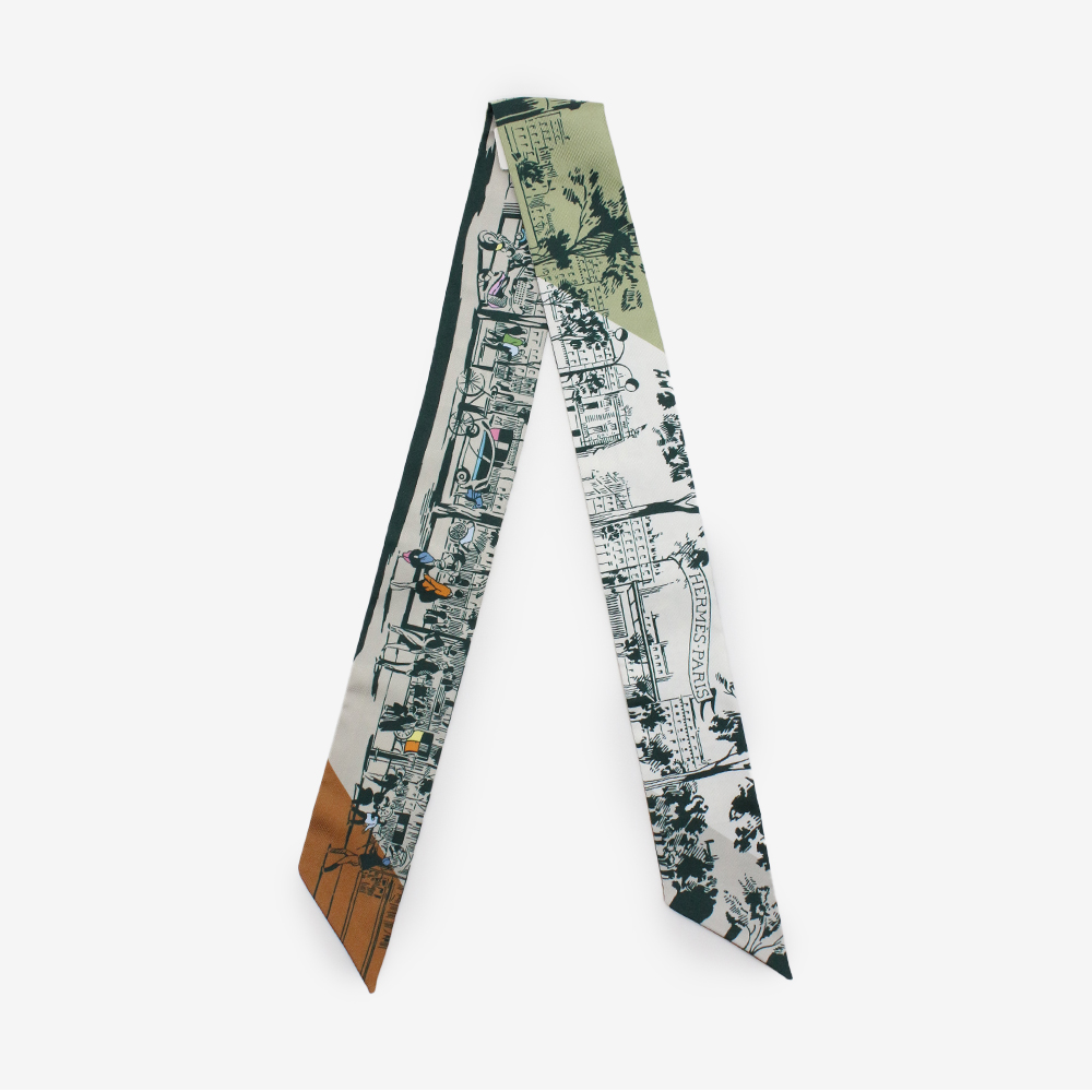 에르메스 알 롱브르 데 불르바르 트윌리 블랑/베르/그리