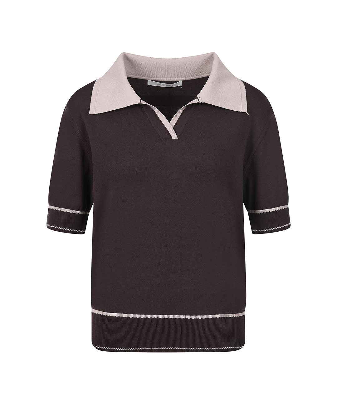 패션 바이 카카오 | 오픈카라 반팔니트_DK5MP667