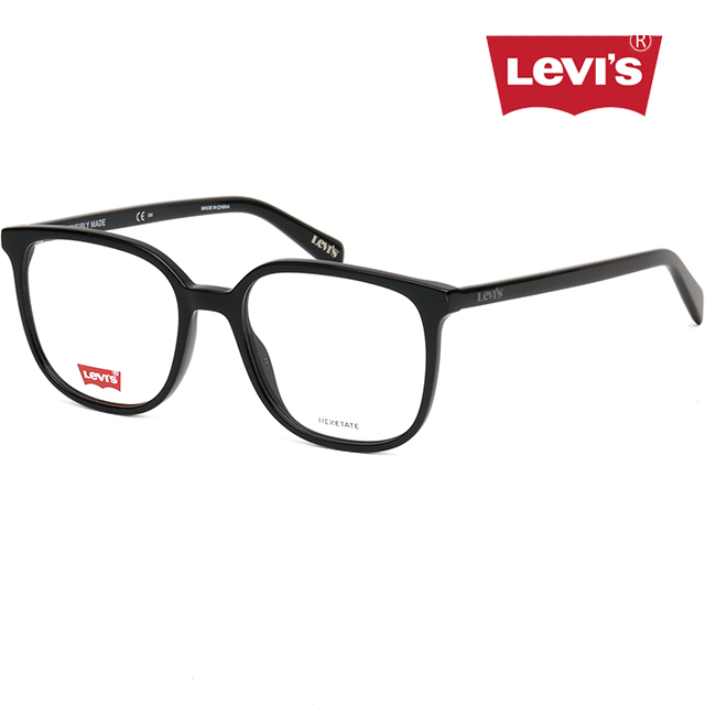 리바이스 안경테 LV1020 807 명품 블랙 사각 뿔테