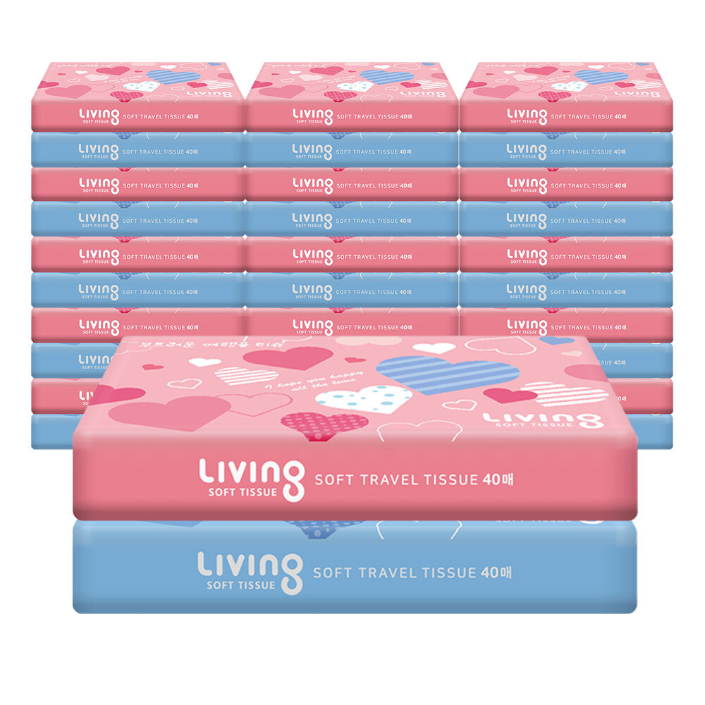 삼정 여행용티슈 40매 30팩 휴대용 판촉용 선물용