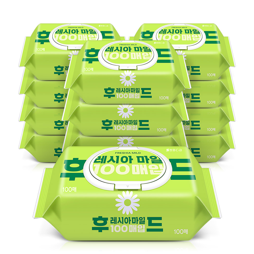 코디 후레시아 마일드 물티슈 캡 100매 x12팩