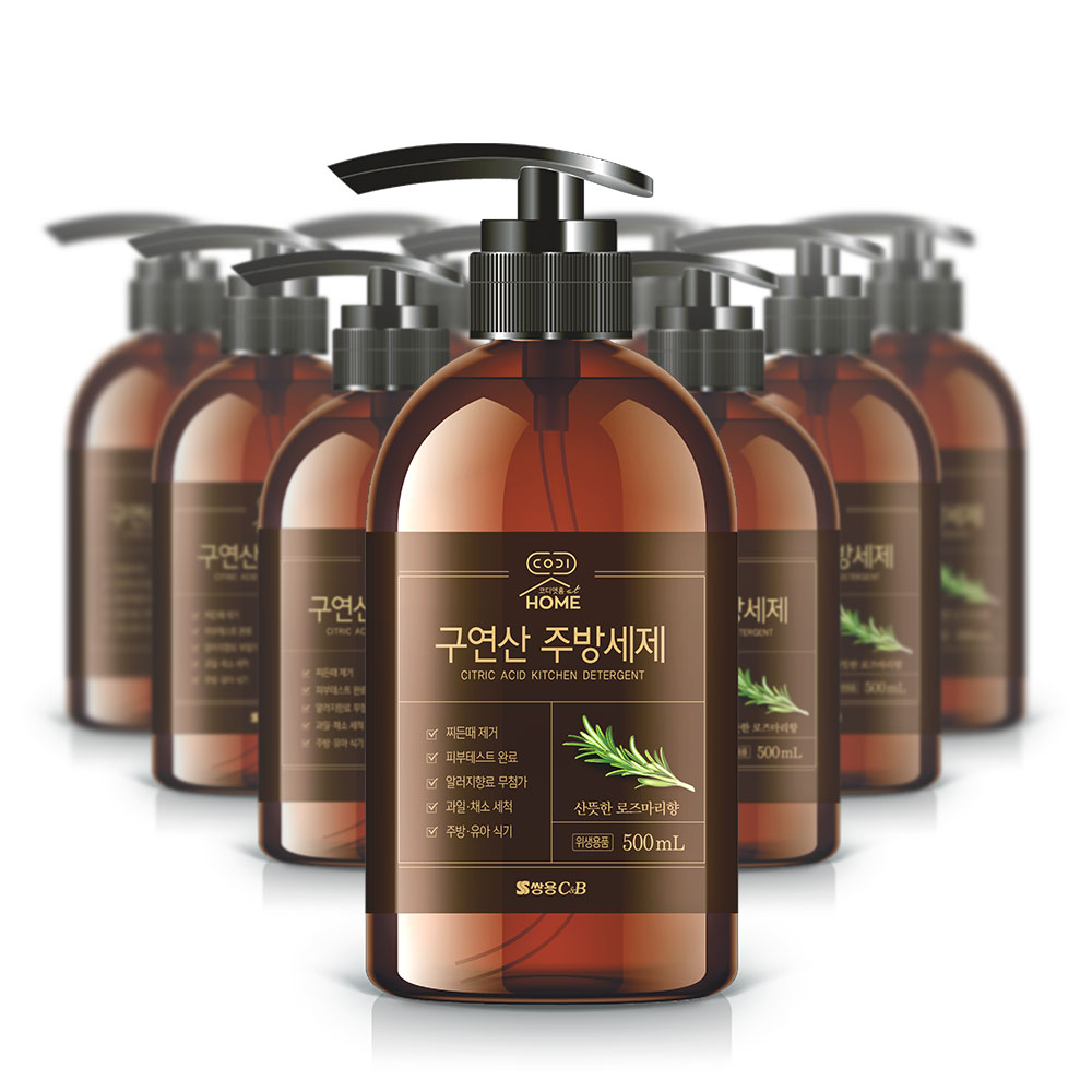 코디앳홈 주방세제 구연산 로즈마리향 500ml 12개