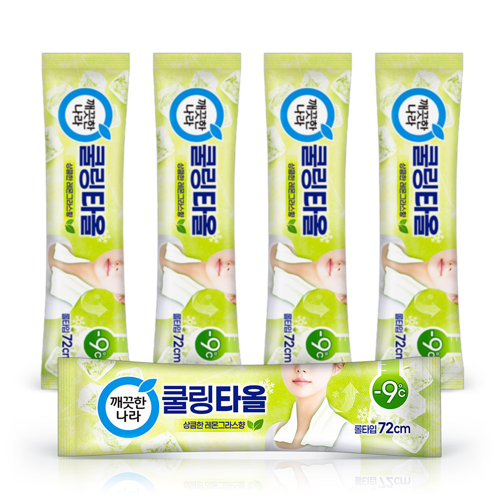 깨끗한나라 쿨링타올 레몬그라스 초대형1매 5개
